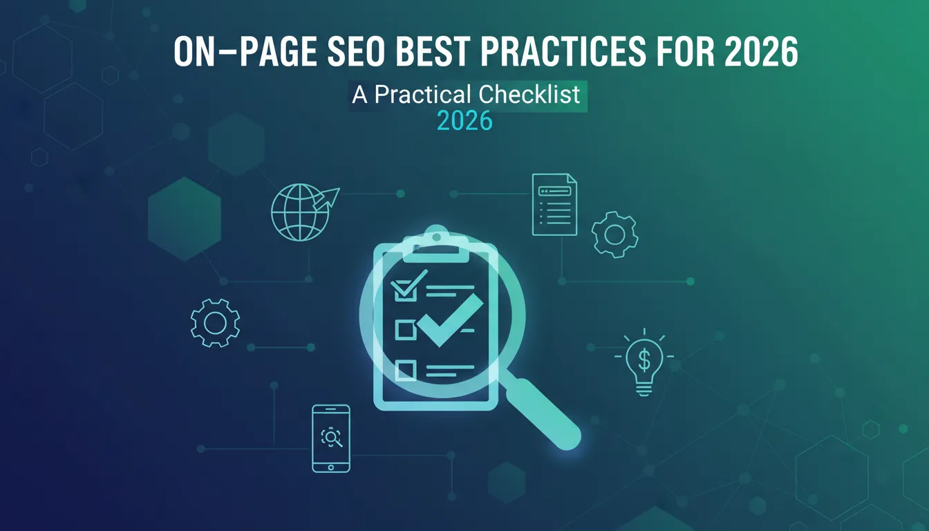 On-Page SEO Best Practices for 2026: A Practical Checklist